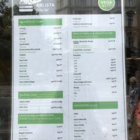 Some more of the menu options (not all of it!) at Vega City in Budapest
