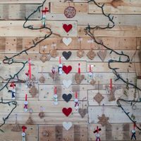 Christmas tree, upcycled at CUIB in Iasi