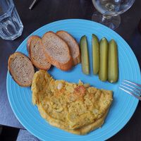 Vegan "omlete" at CUIB in Iasi