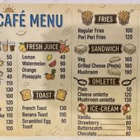 Menu  at Smile Cafe Auroville in Villupuram