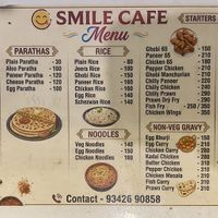 Menu  at Smile Cafe Auroville in Villupuram