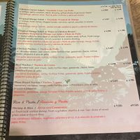 Menu  at El Avion in Manuel Antonio