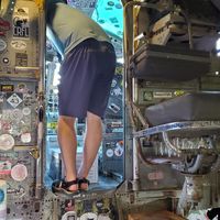 You can visit the cockpit! at El Avion in Manuel Antonio