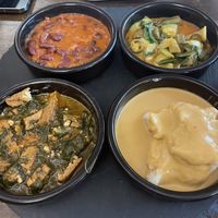 Alafia, Vei, Foufou und Soja  at ZONGOS WEST AFRICAN CUISINE & BAR in Aachen