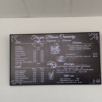 Menu   at Frozen Bloom Creamery & Coffee in Destin