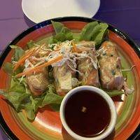Summer rolls  at The Rickshaw in Rarotonga