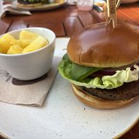 Plant based burger   at Off the Hook in Kapolei