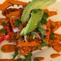 Jackfruit Kale Enchilada Pie at Stuff I Eat in Inglewood