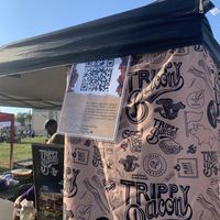 Trippy Bacon vendor  at STL Vegan Market in St Louis