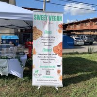 Sweet Vegan vendor  at STL Vegan Market in St Louis