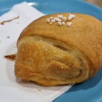 With cream and black cherry inside, yummy at 'O Grin in Naples