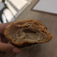 Croissant inside at 'O Grin in Naples