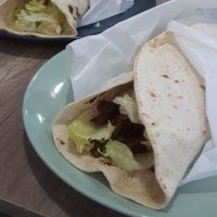 Piadina made of seitan (wrap) at 'O Grin in Naples