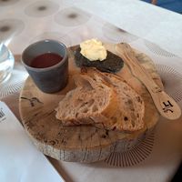 Complimentary bread and hot veggie broth at Lapland Hotels Pallas in Muonio
