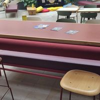 Seating area at Arepita in Derby