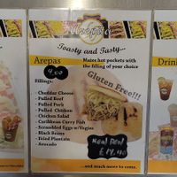 Menus at Arepita in Derby