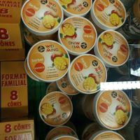 Vegan mango sorbet! at Magasin Auchan in Bordeaux