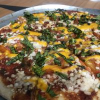 Margarita pizza at Mantras - San Pedro in San Pedro