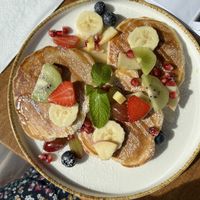 Dinkelpancakes  at Allabout Café - Mitte Berlin in Berlin