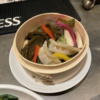 Homemade steamed dumplings  at Live and Lounge VIO in Nagoya
