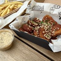 Vegan ranch and chipuffalo nugs   at Thunderbird Fried Chicken - The O2 in London