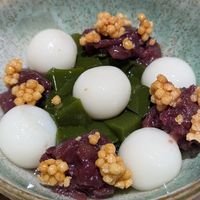 Matcha jelly at Itadaku in Dubai