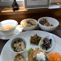 Vege Plate with Brown Rice at Vege Cafe Lotus in Toyohashi