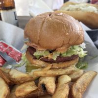 vegan double smash burger   at The Classic Thornton Park in Orlando