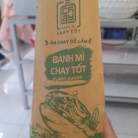 packaging with details at Bánh Mì Chay Tốt - 1315 Hoàng Sa in Ho Chi Minh City