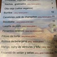 Menú at Shangri-La in Ourense