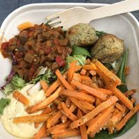 One of the vegan options at Exki - Place De Brouckere in Brussels