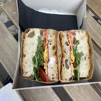 Focaccia sandwich   at F O M E - Padaria Plant-Based in Porto