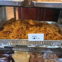 Jalabi - one of the vegan options available at Radhe Sweets and Catering in Anaheim