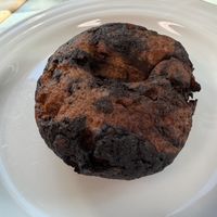 Chocolate bagel   at Good & Friendly Kitchen in Petaluma