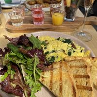 Just eggs vegan omelette   at Thyme and Tonic in New York City