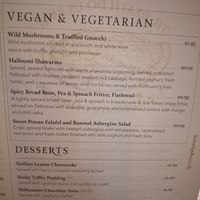 Menu section. Pizza and related things also available at Tobie Norris in Stamford