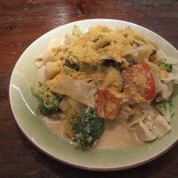 Vegan cheesy pasta. at Mood Food Energy Cafe in Yangshuo