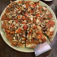 Vegan Pizza  at Mood Food Energy Cafe in Yangshuo