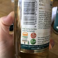 Vegan-certified cider beer (Elber) at Hamburgerei in Munich