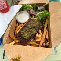 Steal frites  at LULU GREEN in Cambridge