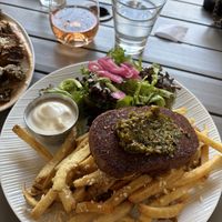 Steak frites   at LULU GREEN in Cambridge