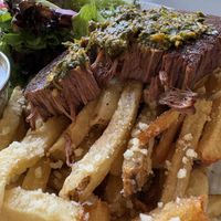 Look at that vegan steak!  at LULU GREEN in Cambridge