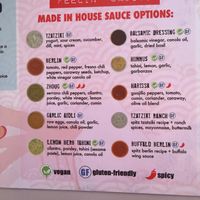 Leaf symbol are all vegan  at Spitz Mediterranean Street Food - Denver in Denver