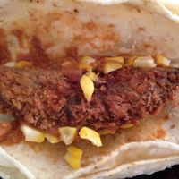 Fried avocado taco  at Square Pub in Decatur