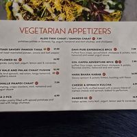 Menu1 at Saffron Indian Cafe in Winston-salem