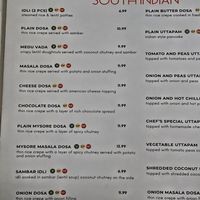 Menu3 at Saffron Indian Cafe in Winston-salem