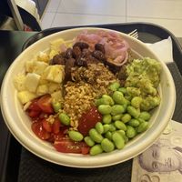 Veganized tempeh bowl  at Poke Theory - Causeway Point in North Singapore