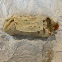 Veggie burrito. No queso. Add guac and pico   at PHX - Sir Veza's Taco Garage - T4 in Phoenix