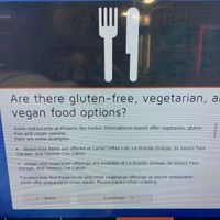 Love this feature on the Phoenix info screen   at PHX - Sir Veza's Taco Garage - T4 in Phoenix