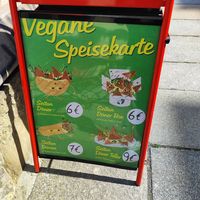 Vegan menu at Nazar Döner Pizza Kebab Haus in Dresden